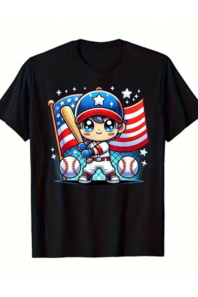 NOURAM Men's Vintage Breathable Retro Loose Fit Short Sleeve, Little League I...