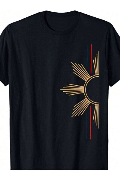 26LIK Men's Minimalist Filipino Graphic-Shirt, Cultural Symbol Pattern, Crew ...