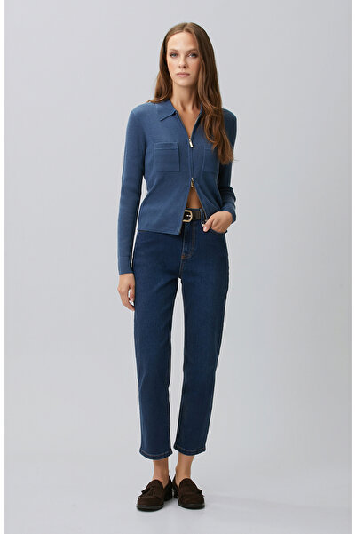 Network İndigo Slim Fit Denim Pantolon
