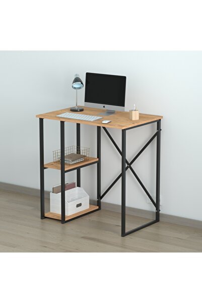 Bofigo 60x90 Cm 2 Raflı Çalışma Masası Bilgisayar Masası Ofis Masası Ders Mas...