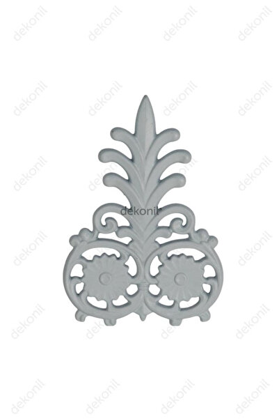 Dekonil Beyaz Boyanabilir Saray Tavan Mızrak Motif 14*21 cm - 2 Adet
