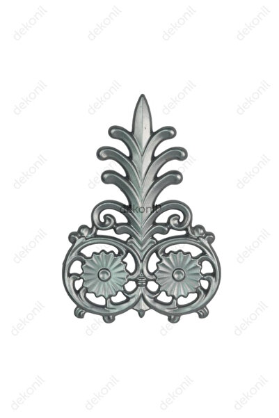 Dekonil Gümüş Saray Tavan Mızrak Motif 14*21 cm - 2 Adet