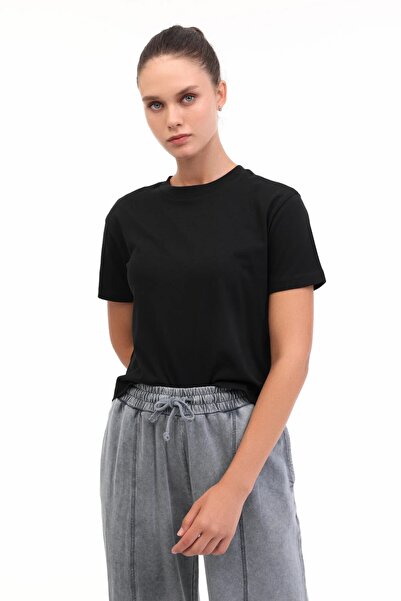 lumberjack Wb 11Ct223 Black Women's Short Sleeve T-Shirt