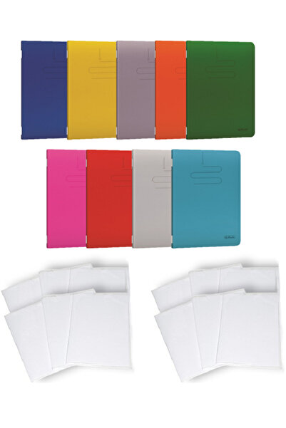 Herlitz Pachet 5 caiete + coperti A4 60 file, coperta PP, patratele, colturi ...