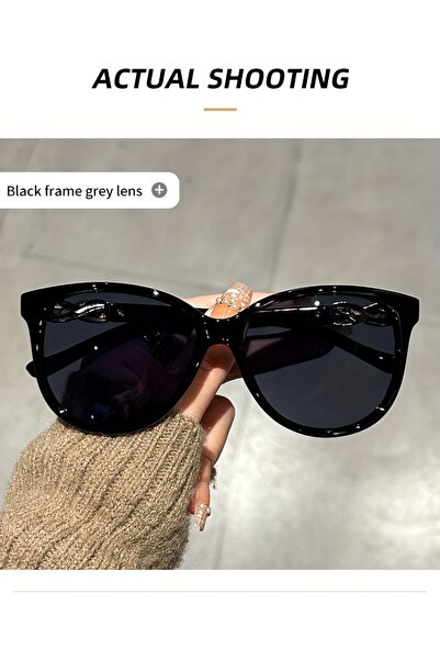 Choice5 Black Women's Cat Eye Sunglasses Retro Butterfly Sunglasses Women's F...