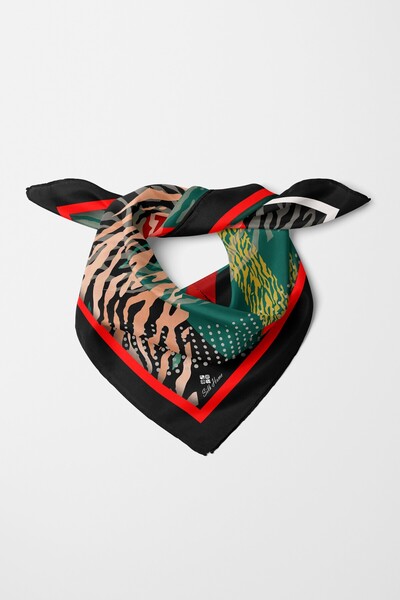 Silk Home Bandană cu model camuflaj negru