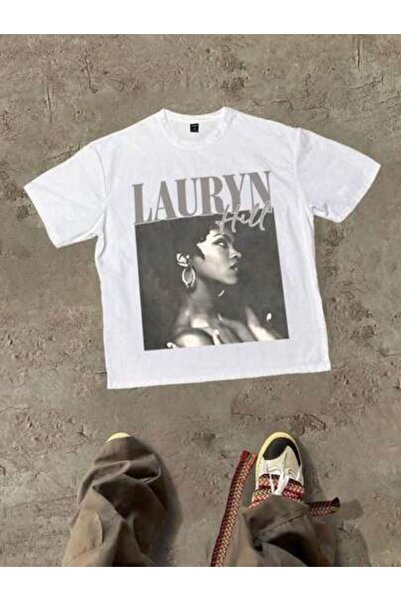 23ERVA []Music Lauryn Hill With Artist's Name And Image Themed Graphic Casual...