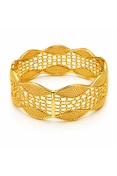 BELLA CİAO Gold-Tone Cuff Bracelet – Design 21