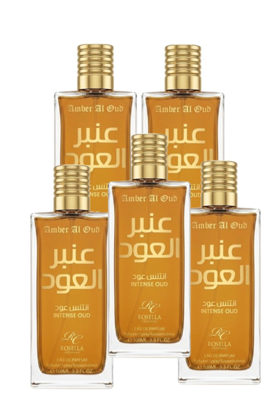 ROSELLA 5 قطع من عطر العنبر والعود 100 مل