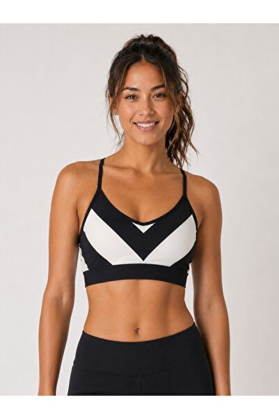 Derya Kurşun Basic Patterned Padded Bustier 529-09