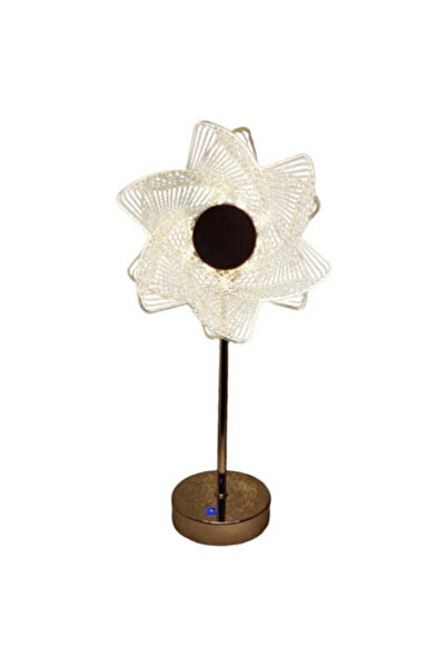 Generic Lampă decorativă Sun Flower Aurie cu Lumină Caldă și Rece