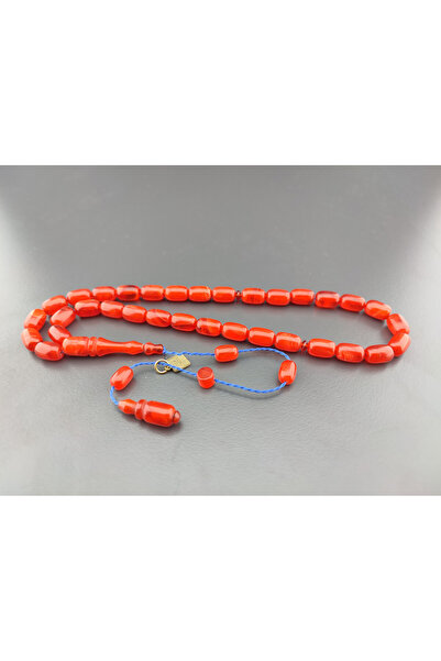 İskeçe Tesbih Ali Baba Masterpiece Colorful Amber Certified 2 Layers of Polis...