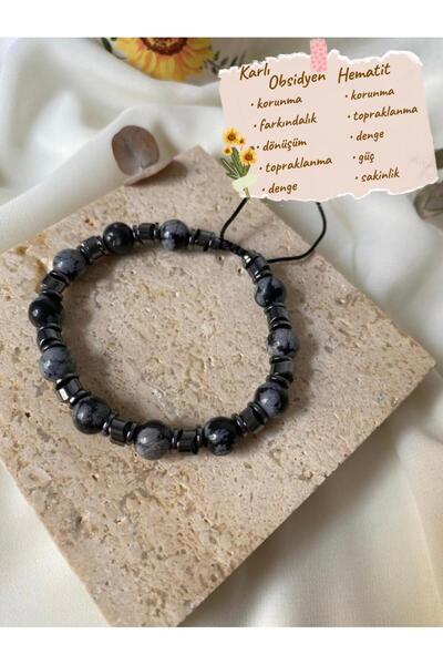 sabiha aksesuar Real Natural Stone Rope Bracelet