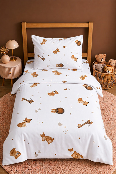 MORE HOME Muslin Baby Bedding Set |   100% Cotton |   Safari Pattern