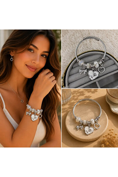 Bozhi Heart Bracelet Steel Stylish Hobby Gift
