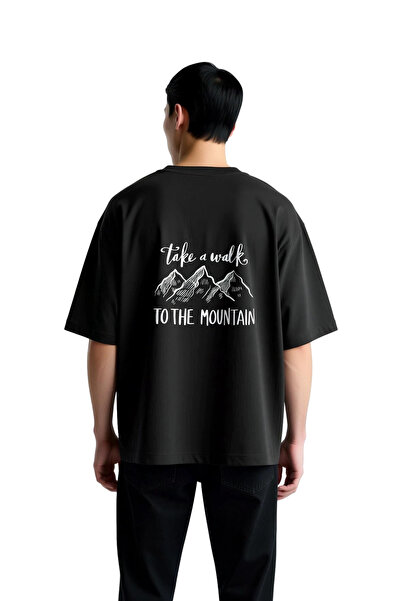 PayBuy Men's Oversize Mountain Hiking Themed Printed T-Shirt Short Sleeve Rel...