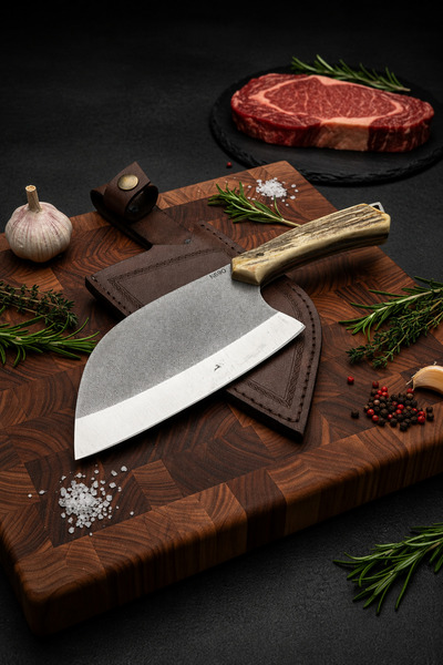 Çakıroğlu Bıçak Mağazası Çakıroğlu N690 Çelik Profesyonel Almazan Chef Bıçağı...