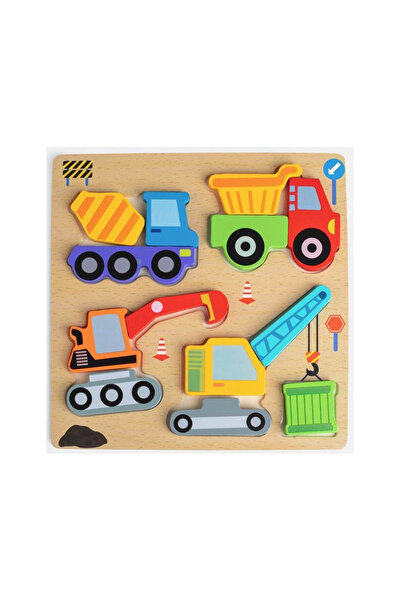 Calimera Toys Wooden Puzzle Construction Vehicles