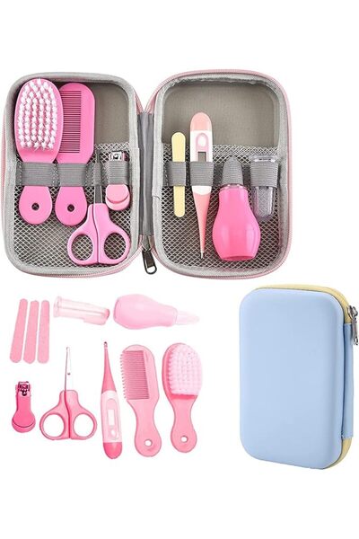 ALMEKAQUZ ALMEKAQU Baby Beauty Set, 8-in-1 Baby Hair Brush,Baby Grooming Kit,...
