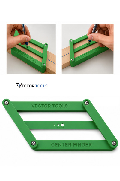 Vector Tools Merkez Hattı İşaretleme Gönyesi - Pratik Merkez Bulucu