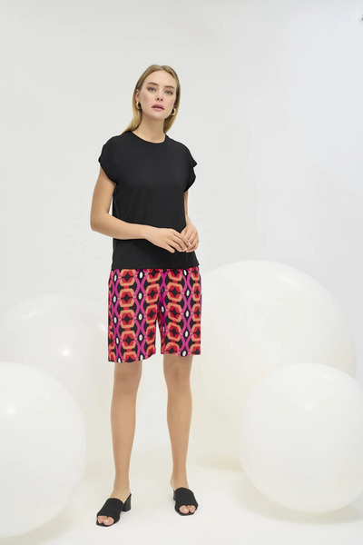 GİZZEY 21276 Women's Short Sleeve Shorts Set