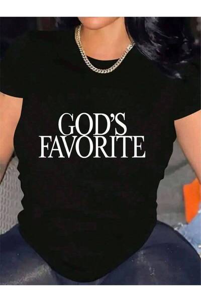 LİNA06 قميص God's Favorite، هدايا للأمهات، ملابس نسائية كاجوال برقبة دائرية و...