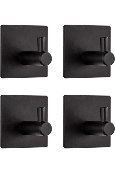 OEM Cârlige pentru prosoape - Autoadezive - Negre - Design de lux - Multifunc...