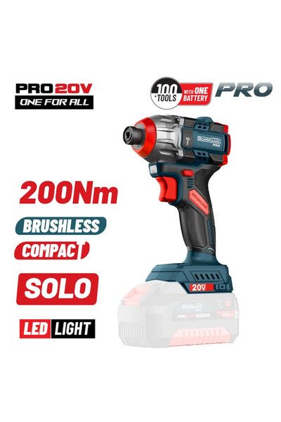 Bormann BBP 5410 Ασύρματο Κρουστικό Κατσαβίδι Solo Brushless 20 V