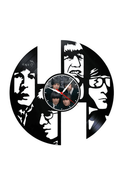 OEM Decorative wall clock made from vinyl record, The Beatles Model, Band Mem...