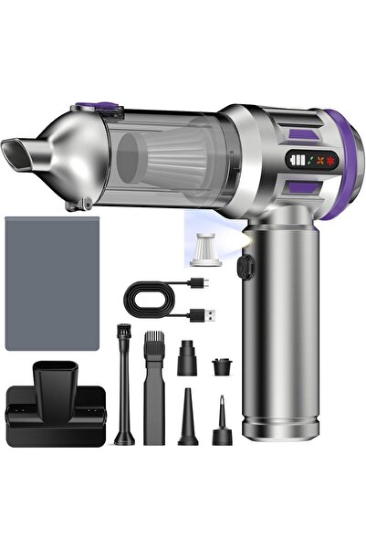 Dotail Aspirator de mână Ludunbuy 4-în-1, 26.000 Pa, 3 trepte de viteză, filt...