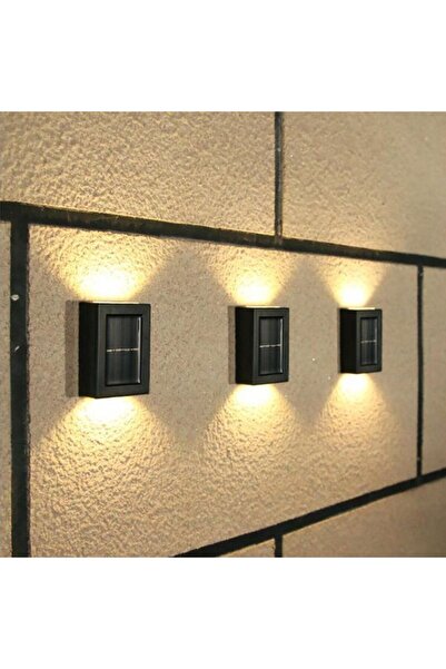 Morvena Picks Lumină pentru gard cu energie solară - Set de 2 piese - Aliment...