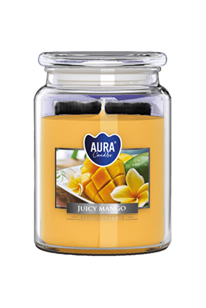 AURA Lumanare Parfumata in Borcan, Parfum Mango