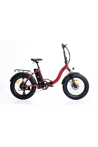 Corelli Voniq-S Eco 20 Jant 42 Folding Fat Bike Elektrikli Bisiklet Dark Red