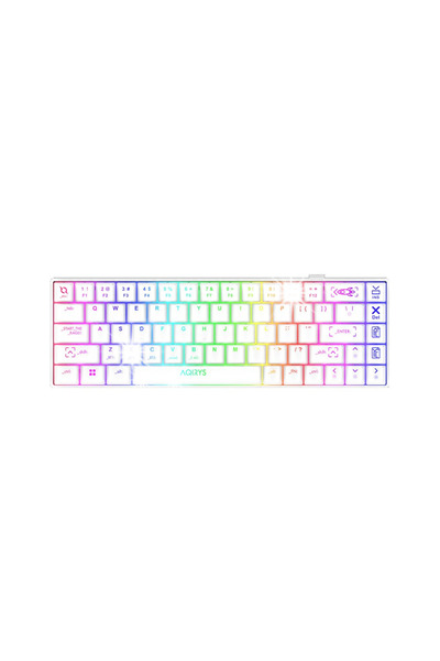 AQIRYS Tastatură mecanică 65%/68 taste Mod dual: Wireless și Bluetooth + Cu f...