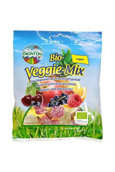Okovital Jeleuri din fructe și legume, fără gluten și fără lactoză, bio, 80g