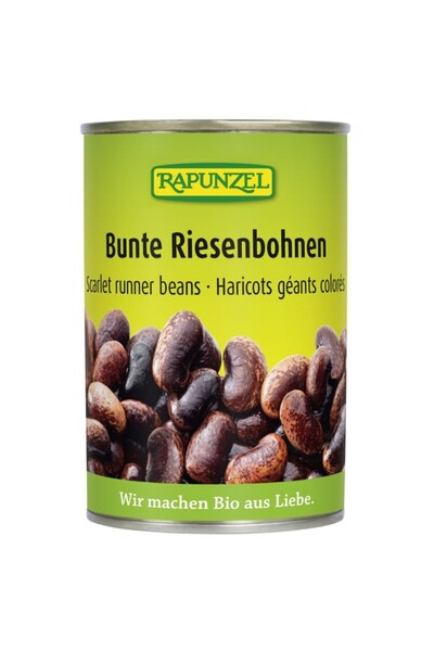 Rapunzel Fasole colorată gigantă organică, 400g