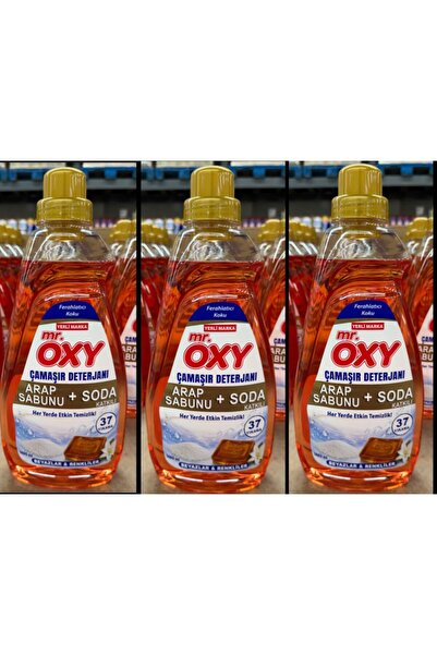 Oxy ÇAMAŞIR DETERJANI ARAP SABUNU ETKİLİ 3 ADET 1480 ML