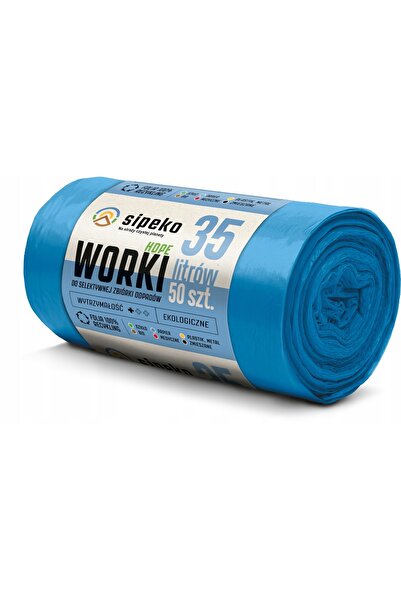 Sipeko Standardní HDPE pytle na odpadky, 35 l, 50 x 54 cm, 6 mikronů, 50 ks/r...