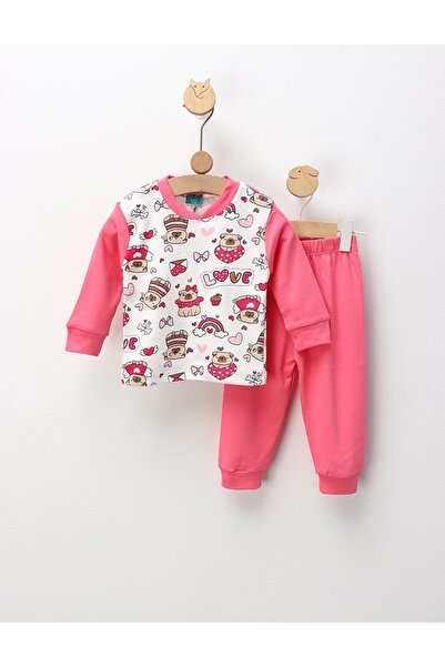 MiniKids Пижами с кучета, бели и розови