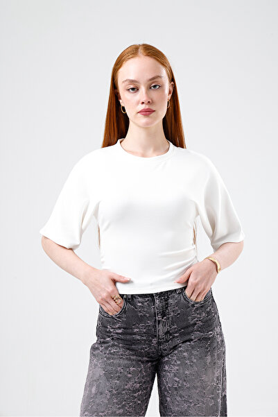 Madame QAN's Tricou și body din țesătură Lycra ultra moale, cu decolteu rotun...