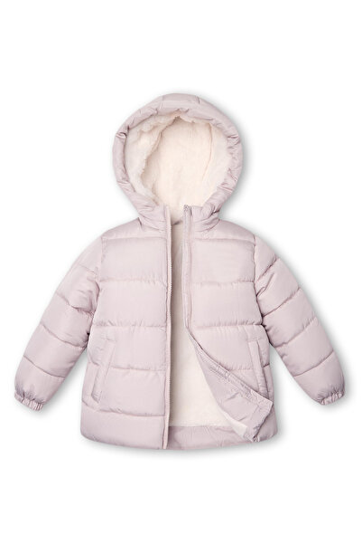 OEM Geacă de iarnă matlasată pentru fete, căptușită cu fleece, hidrofugă, ușo...