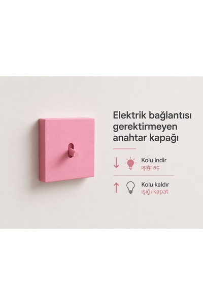 FOAMGREEN Dekoratif Tekli Işık Anahtarı Kapağı - Eğlenceli ve Pratik Lamba An...