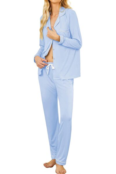 Ekouaer Pajamas Women's Long Sleeve Sleepwear Soft Button Down Loungewear Pjs...