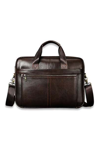 IMODIX Genuine Leather Laptop Bag, Compatible with 15-inch Laptop, Multiple P...