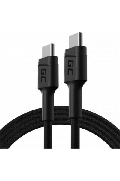 Green Cell PowerStream Πλεκτό Καλώδιο USB 2.0 USB-C Αρσενικό - USB-C 60W Μαύρ...
