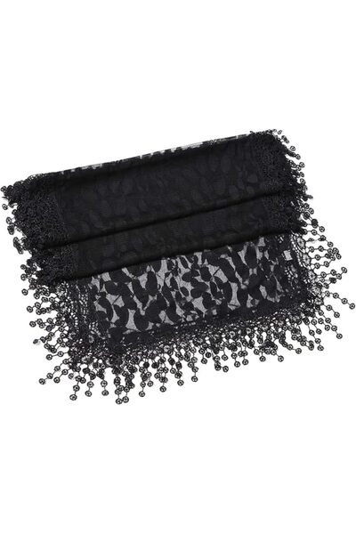 Cindy Wume Cindy and Wendy Lightweight Soft Leaf Lace Fringes Scarf shawl for...