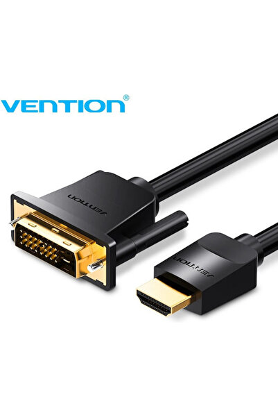 Vention Καλώδιο DVI-D αρσενικό σε HDMI αρσενικό, 2μ, Μαύρο (ABFBH)