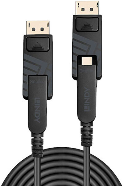 LİNDY Καλώδιο DisplayPort αρσενικό - DisplayPort αρσενικό 10μ Μαύρο (38480)
