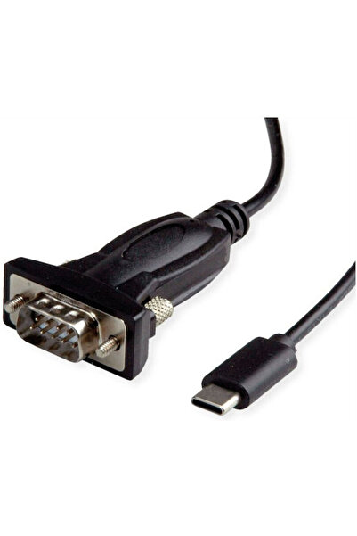 VALUE Καλώδιο Μετατροπέας Προσαρμογέας USB Σειριακός Τύπου C RS232 Μαύρο 1.8μ