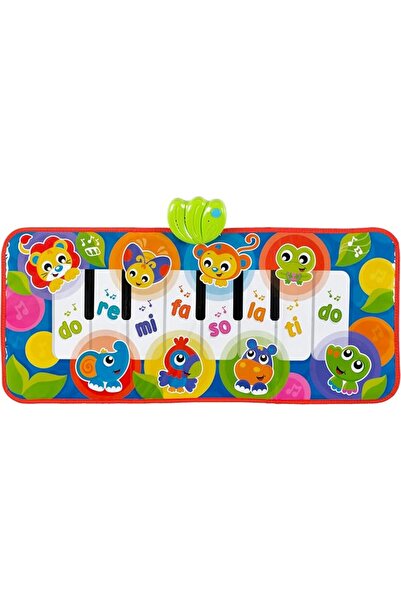Playgro سجادة موسيقية على شكل بيانو للأطفال بتصميم الغابة الضخمة